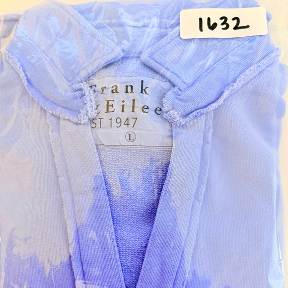 FRANK & EILEEN Classic Periwinkle Triple Fleece Patrick Popover Henley LARGE - Picture 7 of 8